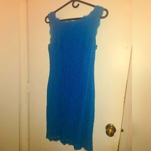 Adrianna papell sleeveless dress turquoise color